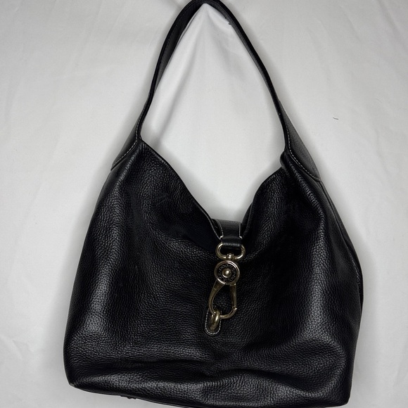 Dooney & Bourke Handbags - Dooney & Burke Elegant Black Leather Hobo Bag